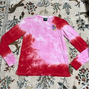 A.LAB Aby Pink Tie Dye Long Sleeve T-Shirt size M
